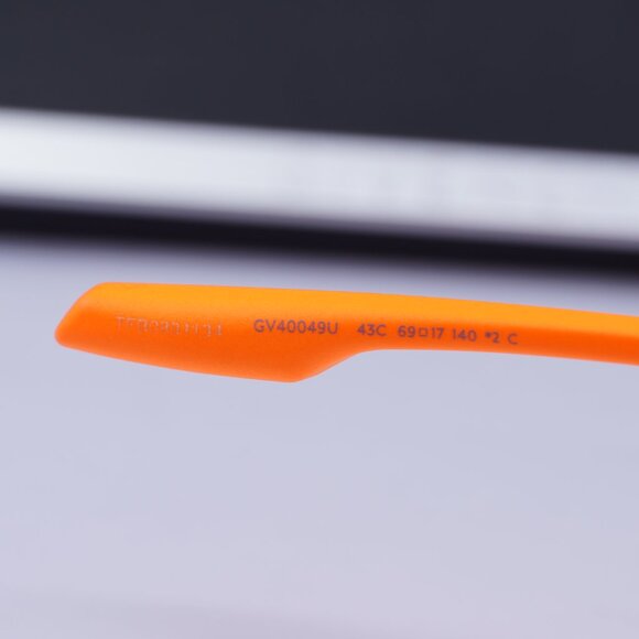 Givenchy GV40049U 43C Geometric Sunglasses - Orange/Orange Mirror - Picture 7 of 10